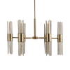 Cret 12 Light Brass Chandelier, by Uttermost, 31" width x 20.62" height x 31" diameter x 31" depth thumbnail 3