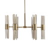 Cret 12 Light Brass Chandelier, by Uttermost, 31" width x 20.62" height x 31" diameter x 31" depth thumbnail 3