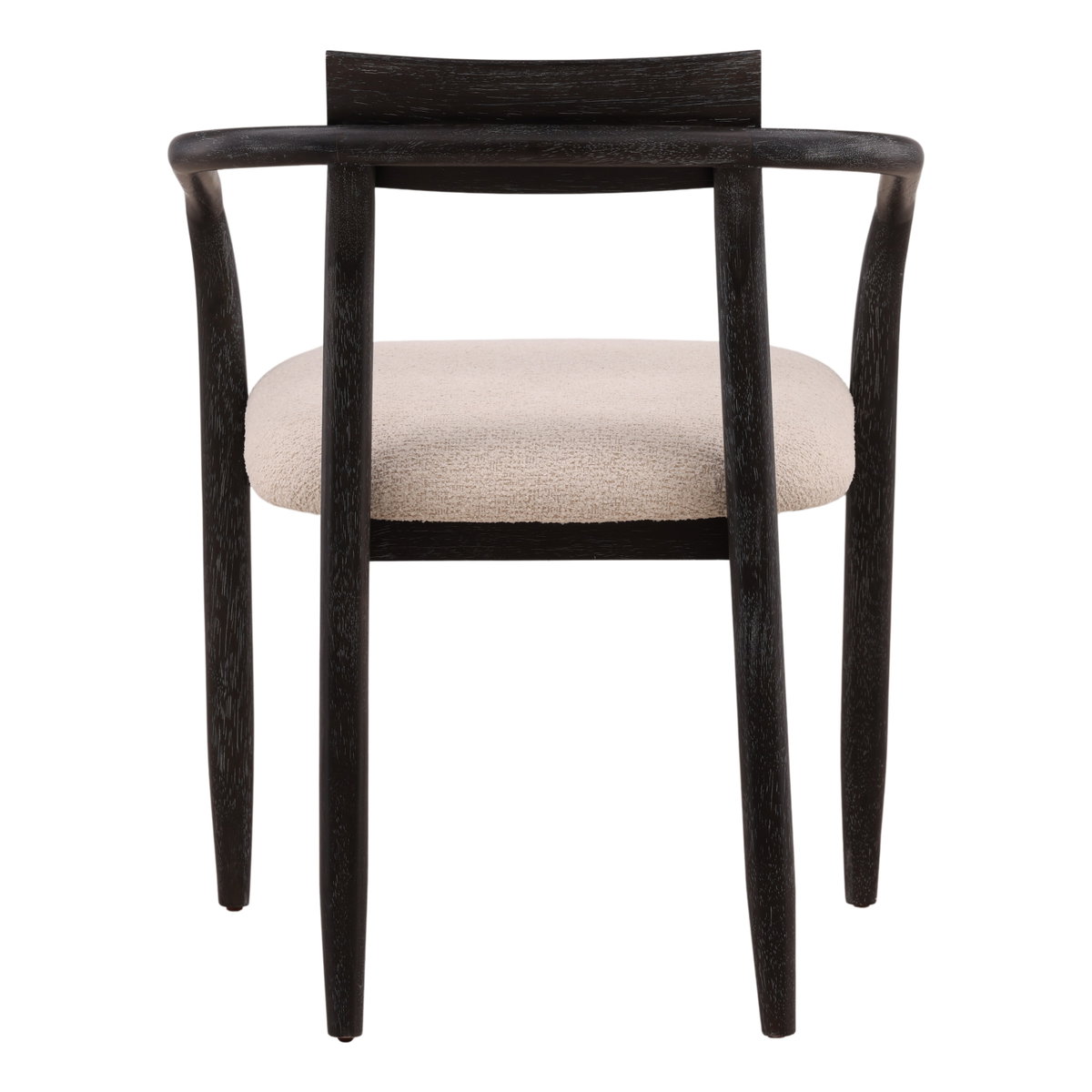 Lucio Dining Chair Cream, by Dovetail, 23.8" width x 31" height x 23" depth View 4