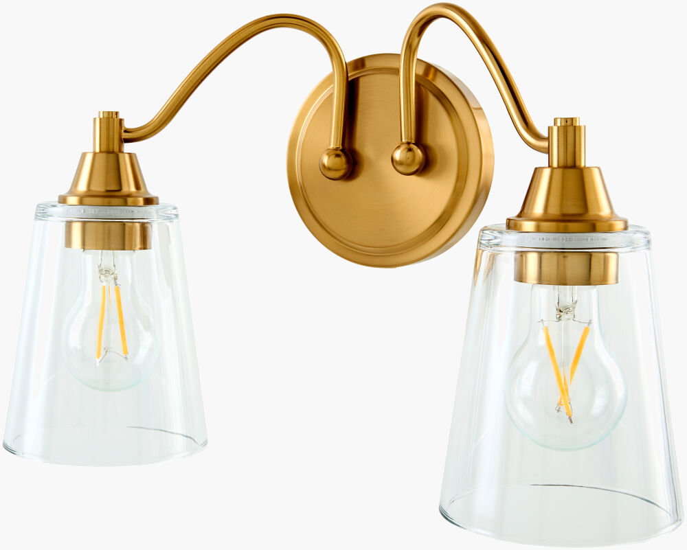 Yueva Wall Sconce, by Surya, 7" length x 15" width x 9" height