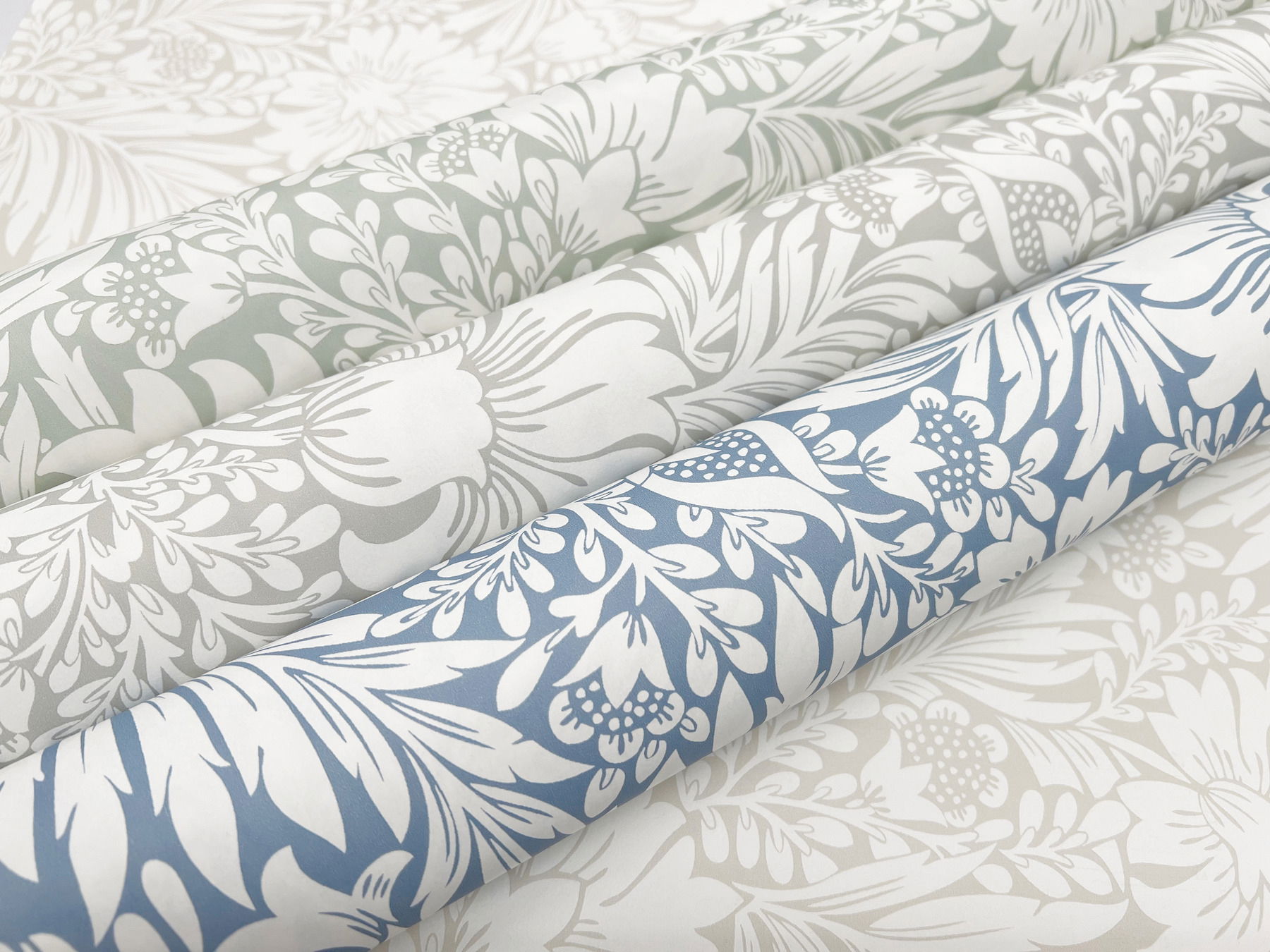Modern Acanthus Wicker Peel & Stick Wallpaper large image 