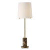 Sepia Brown Marble Buffet Lamp, by Uttermost, 1' width x 3' height x 1' depth thumbnail 1