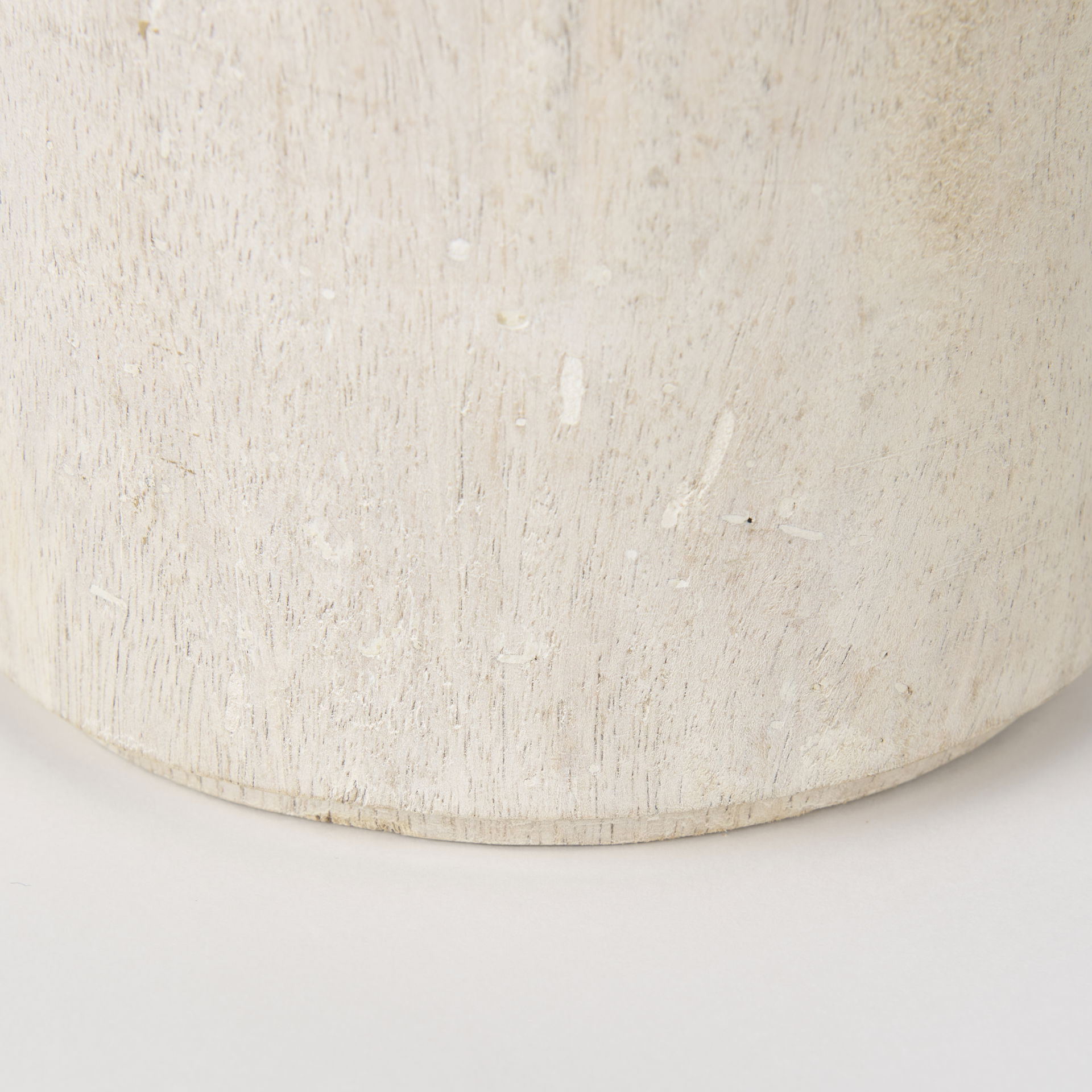Knox Short White-Wash Wood Decorative Object large image 