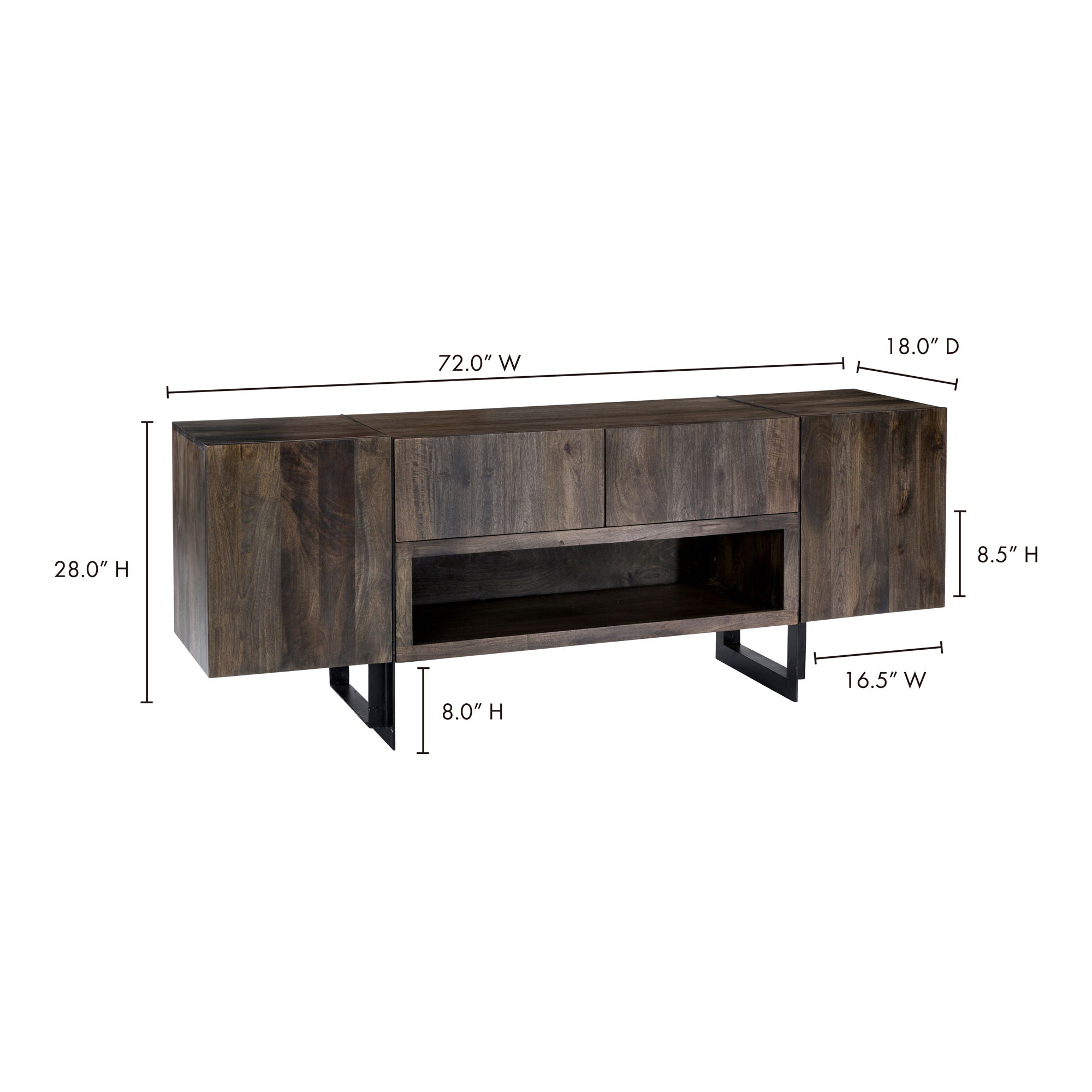 Tiburon Media Cabinet Natural large image 