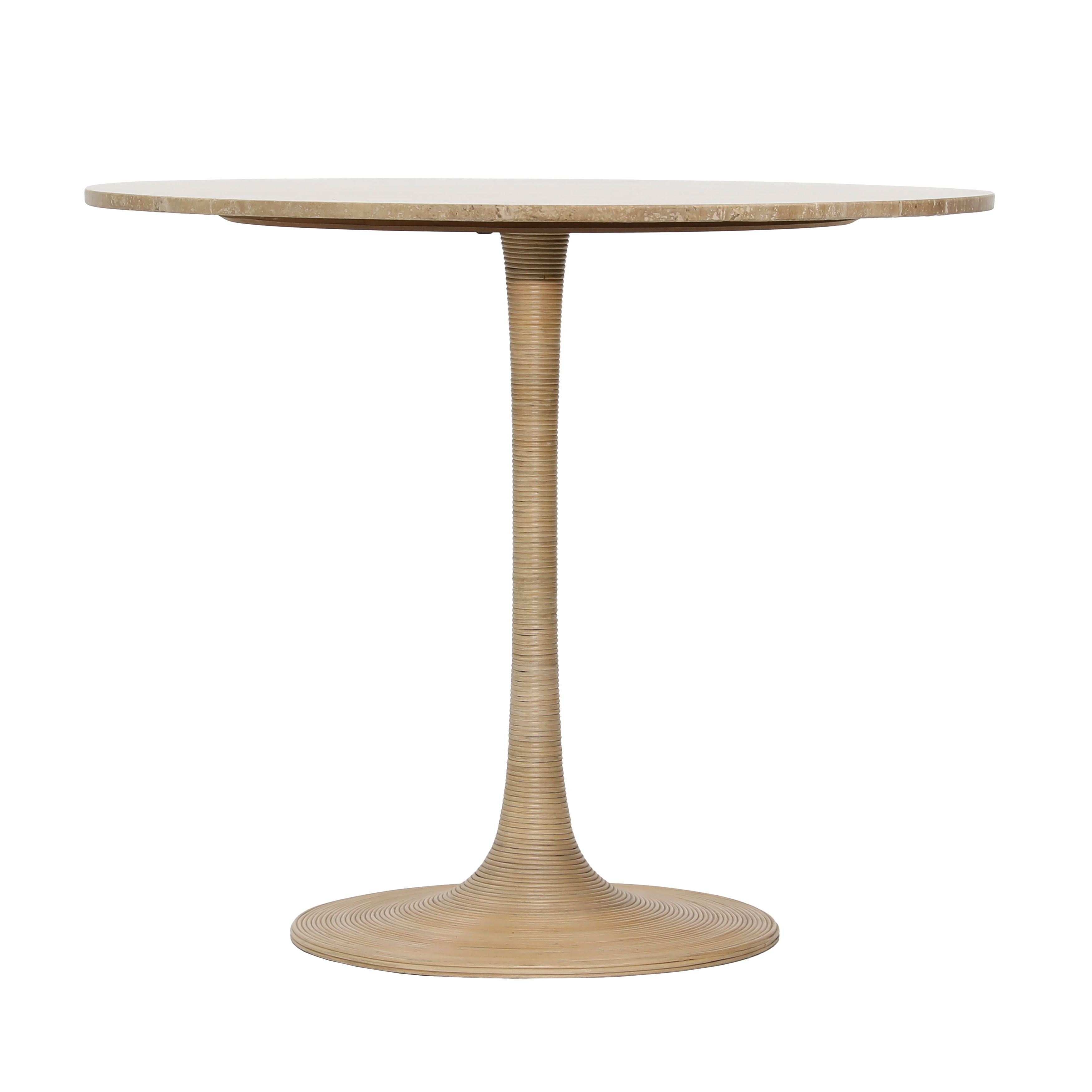 Martine Bistro Table Natural, Dining Table by Dovetail, 36" width x 30" height x 36" depth View 1