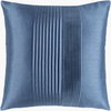 Solid Pleated Accent Pillow, Decorative Pillow by Surya, 22" length x 22" width thumbnail