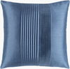 Solid Pleated Accent Pillow Down, Decorative Pillow by Surya, 18" length x 18" width thumbnail
