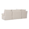 Fable Slipcover Dining Banquette L-shape Beige 96in thumbnail 1