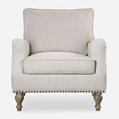 Armstead Antique White Armchair