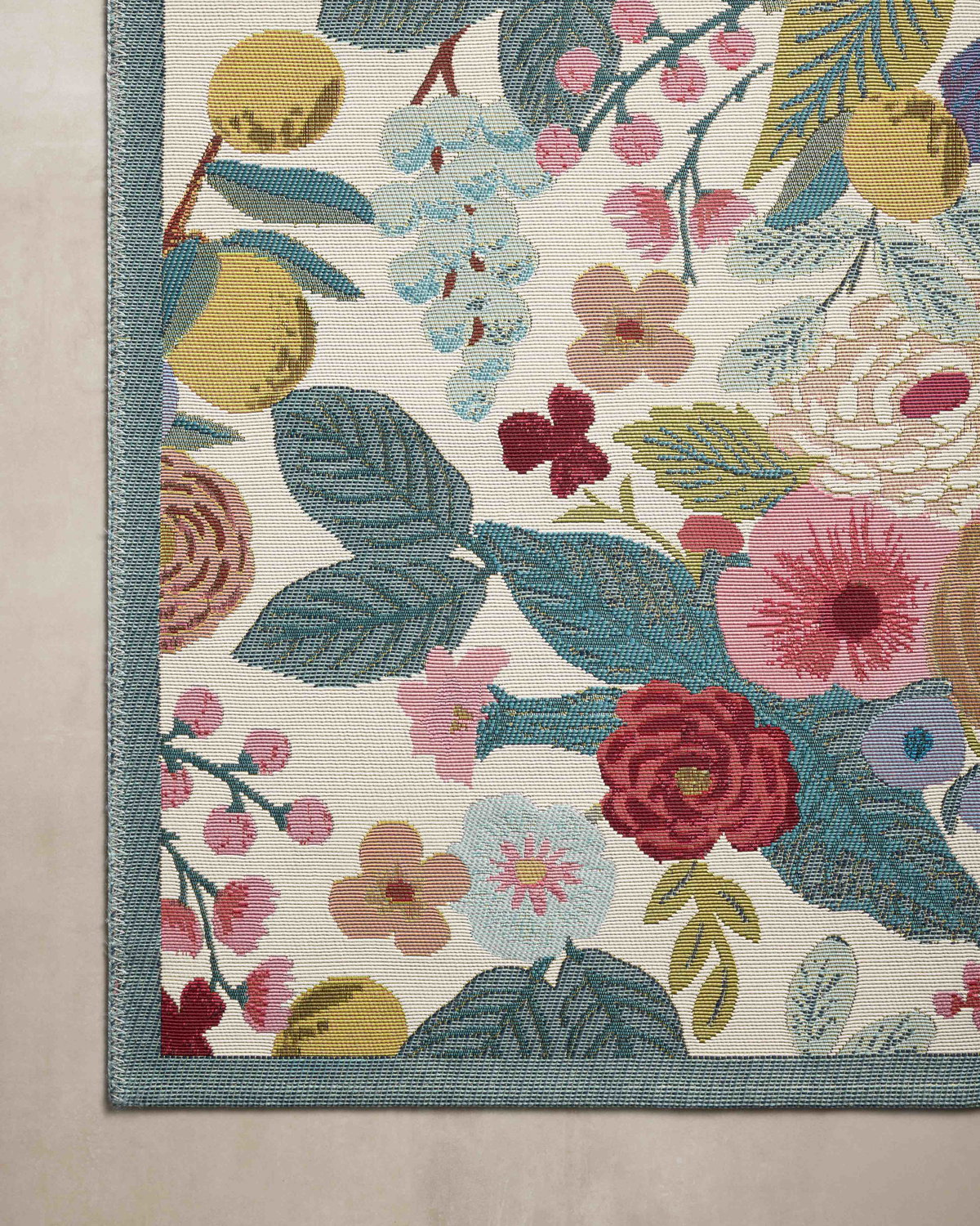 Rifle Paper Co. x Loloi Perennial Rug, 2'5" length x 7'8" width View 5
