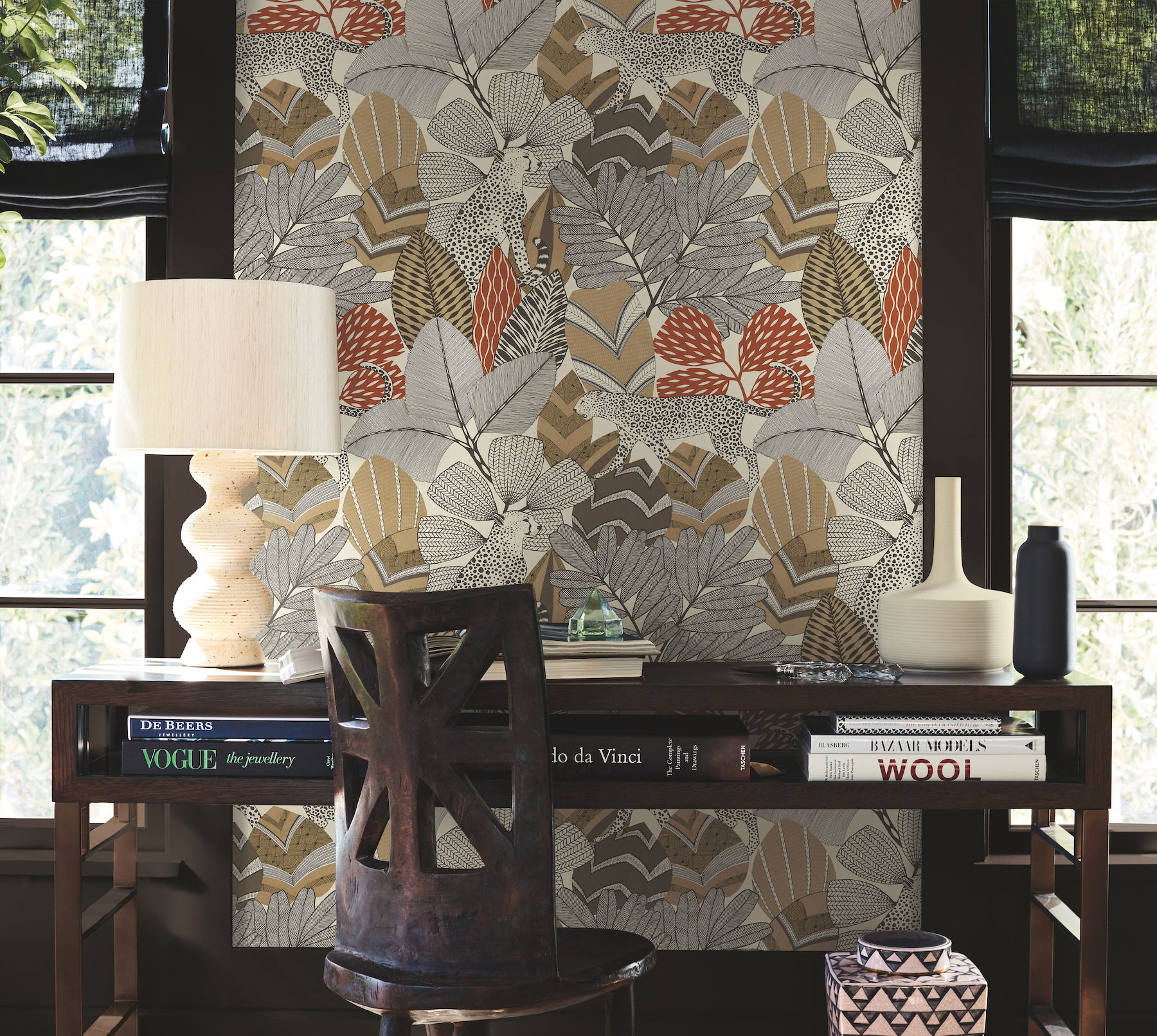 Namiri Ochre Wallpaper large image 