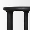 Soma Textured Black Mango Wood Round Dining Table, by Mercana, 48" length x 48" width x 30" height thumbnail 10