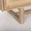 Grier 72.0L x 18.75W x 31.5H Light Brown Solid Wood with Cane Sideboard thumbnail 12