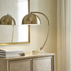 Romani Brass Desk Lamp, by Uttermost, 14.75" width x 22" height x 10" depth thumbnail 2
