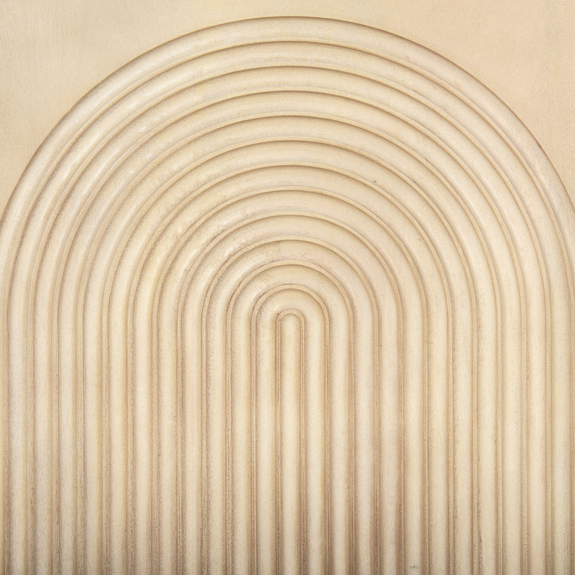 Tucker Light Brown Wood with Carved Arch Pattern 4 Door Sideboard, Sideboards & Buffet by Mercana, 71.75" length x 15" width x 30.25" height View 12