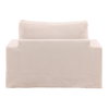 Sylvie Sofa Chair Slipcover Natural, Sofas & Sectional by Dovetail, 50.5" width x 33.5" height x 39.75" depth thumbnail 4