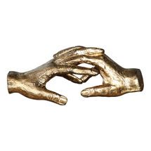 Online Designer Combined Living/Dining Hold My Hand Gold Sculpture