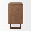 Grier Medium Brown Wood with Cane 2 Door Accent Cabinet thumbnail 3