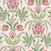 Seaside Jacobean Green & Red Wallpaper thumbnail 0