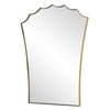 Monarch Scalloped Arched Vanity Mirror, by Uttermost, 2' width x 2'6.5" height x 1" depth thumbnail 5