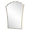 Monarch Scalloped Arched Vanity Mirror, by Uttermost, 24" width x 30.5" height x 1" depth thumbnail 5