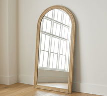 Online Designer Bedroom Field Wooden Mirror, 70"x36" Floor Arch