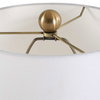 Sienna Caramel Glass Buffet Lamp, Table Lamp by Uttermost, 11" width x 36" height x 11" depth thumbnail 7