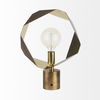 Shamir 15L x 15W Gold Geometric Metal Table Lamp thumbnail 7