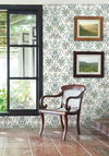 Seaside Jacobean Green & Blue Wallpaper thumbnail 1