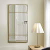 Wrenton Brass Rectangular Mirror, by Uttermost, 30" width x 60" height x 1.5" depth thumbnail 2