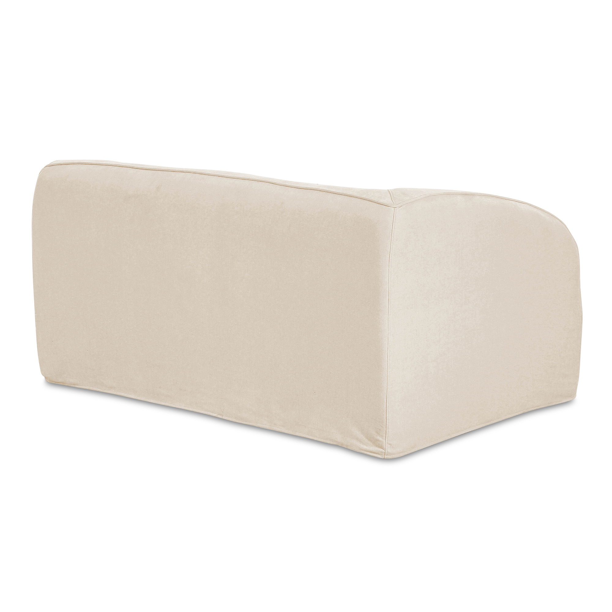 Isla Left Arm Facing Chair Beige, Sectional Sofa by Moe's Home, 59.8" width x 29.9" height x 41.7" depth View 2