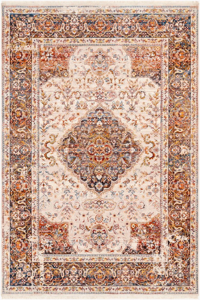 Ephesians Machine Woven Rug, by Surya, 1'3.75" length x 1'3.75" width