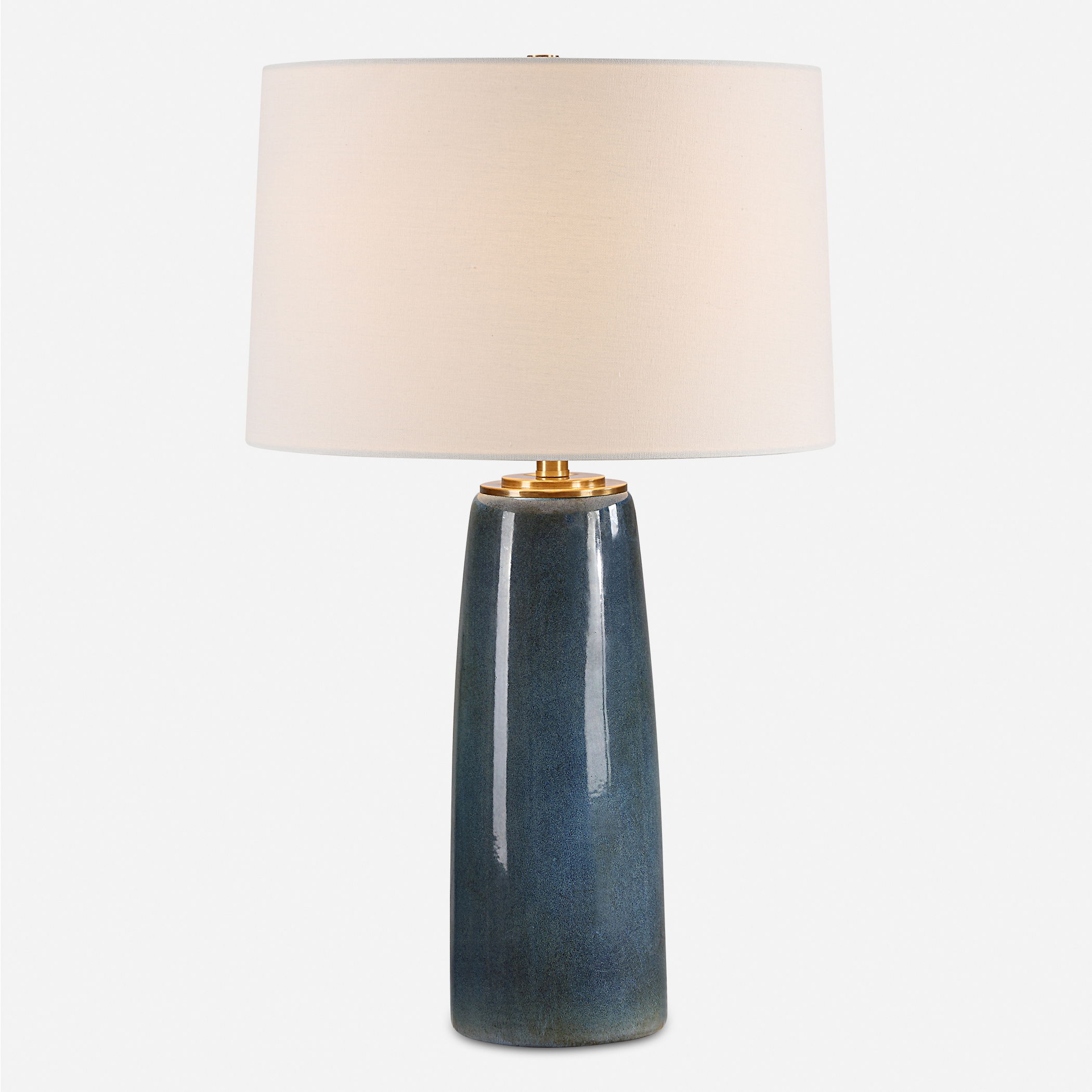 Submerged Deep Blue Table Lamp large image 