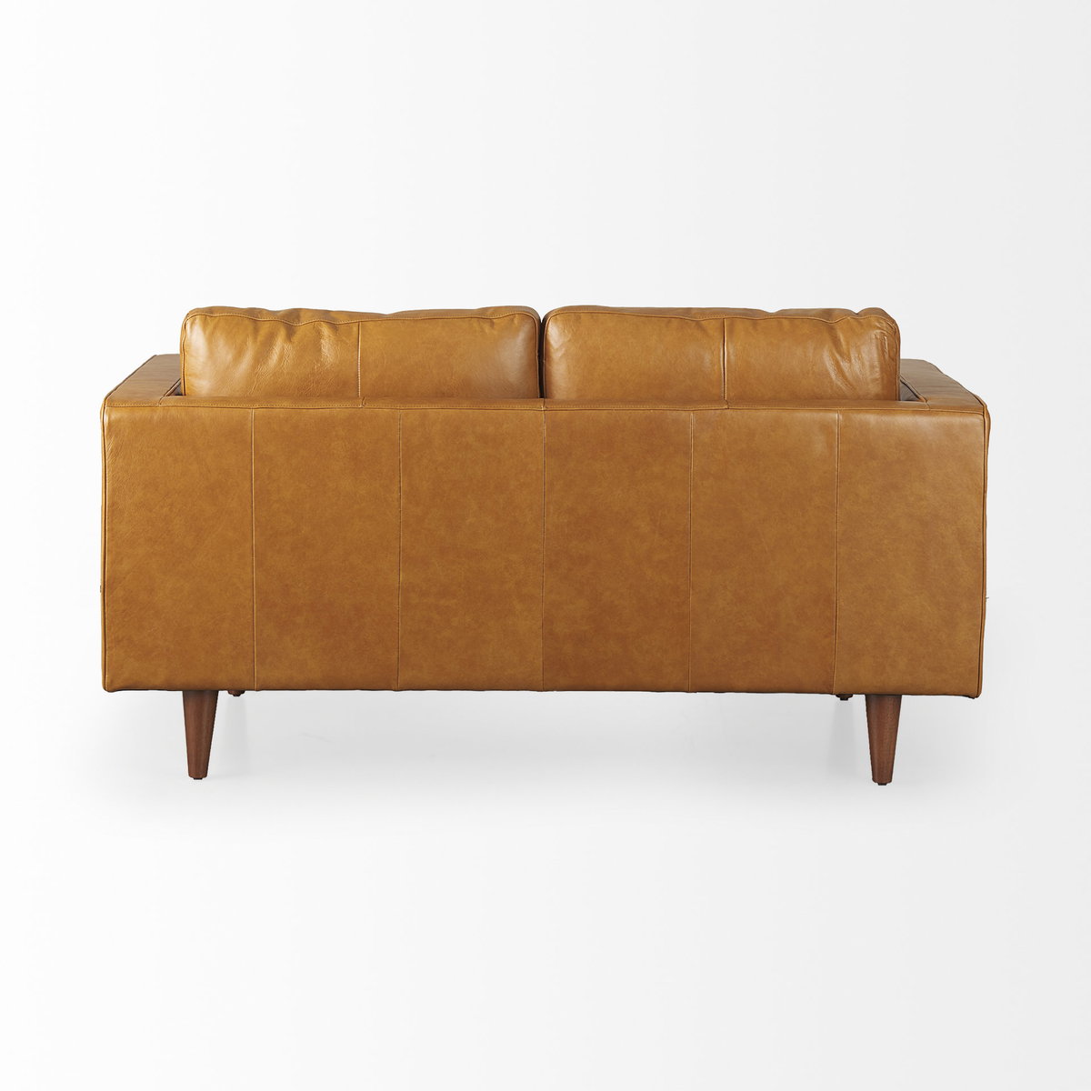 Svend 65.0L x 38.0W x 34.0H Tan Leather Love Seat Sofa, Sofas & Sectional by Mercana, 64.96" length x 37.8" width x 34.65" height View 6