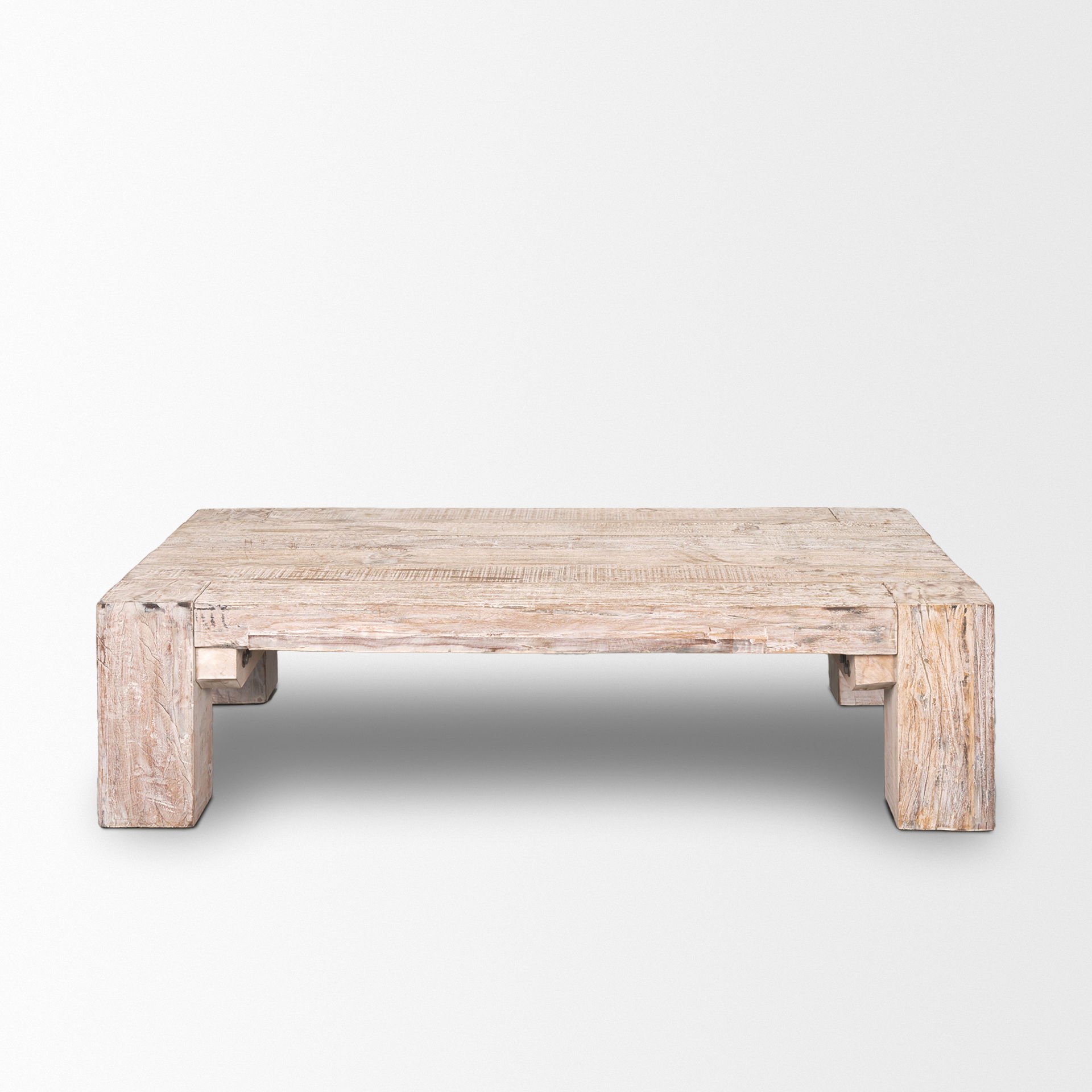McArthur Rectangular Reclaimed Wood with White Wash Coffee Table large image 