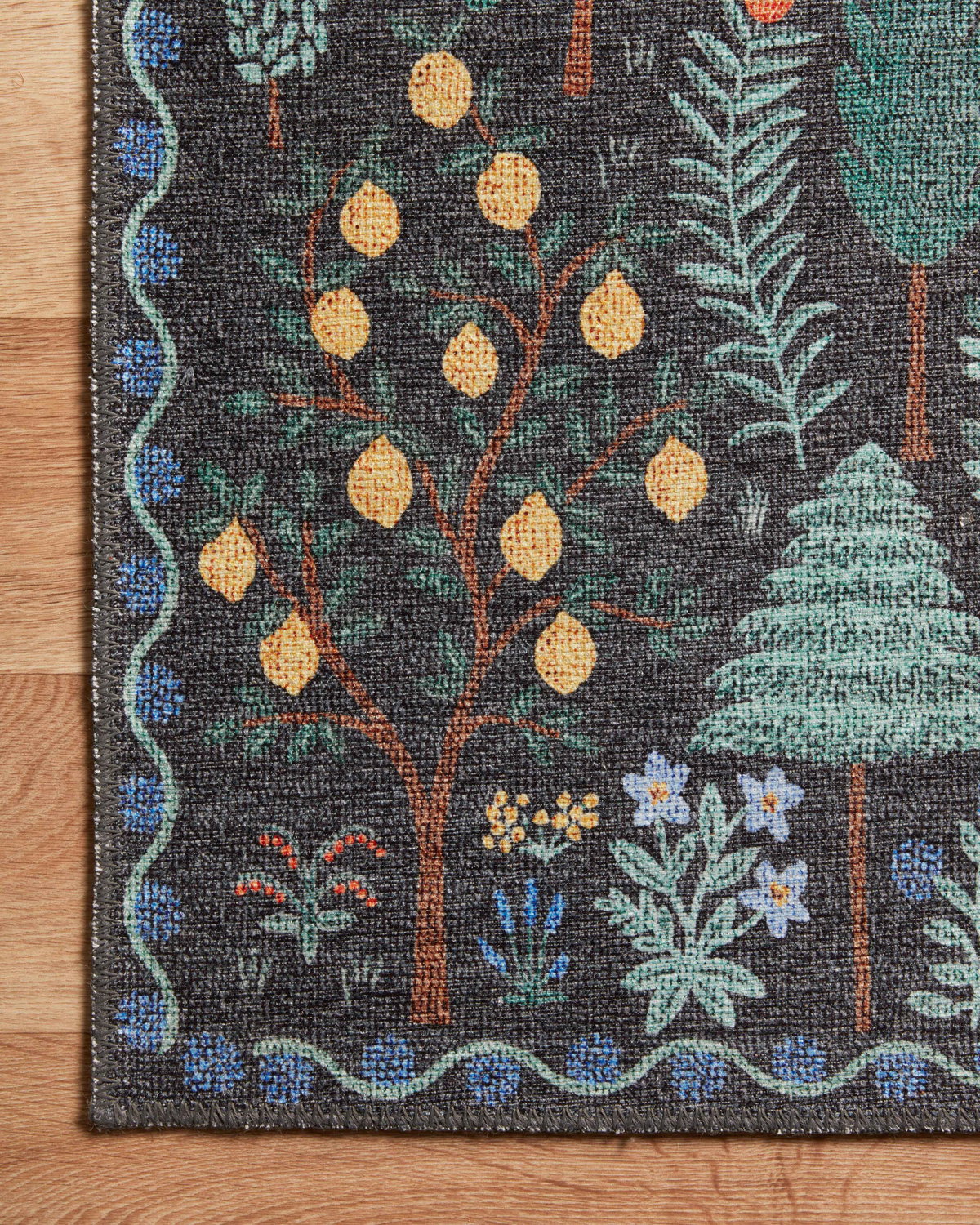 Rifle Paper Co. x Loloi Menagerie Rug, 5' length x 5' width View 3