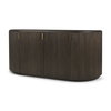 Terra 72L x 18W x 32H Dark Brown Wood Fluted Sideboard, Sideboards & Buffet by Mercana, 72" length x 19" width x 32" height thumbnail 1