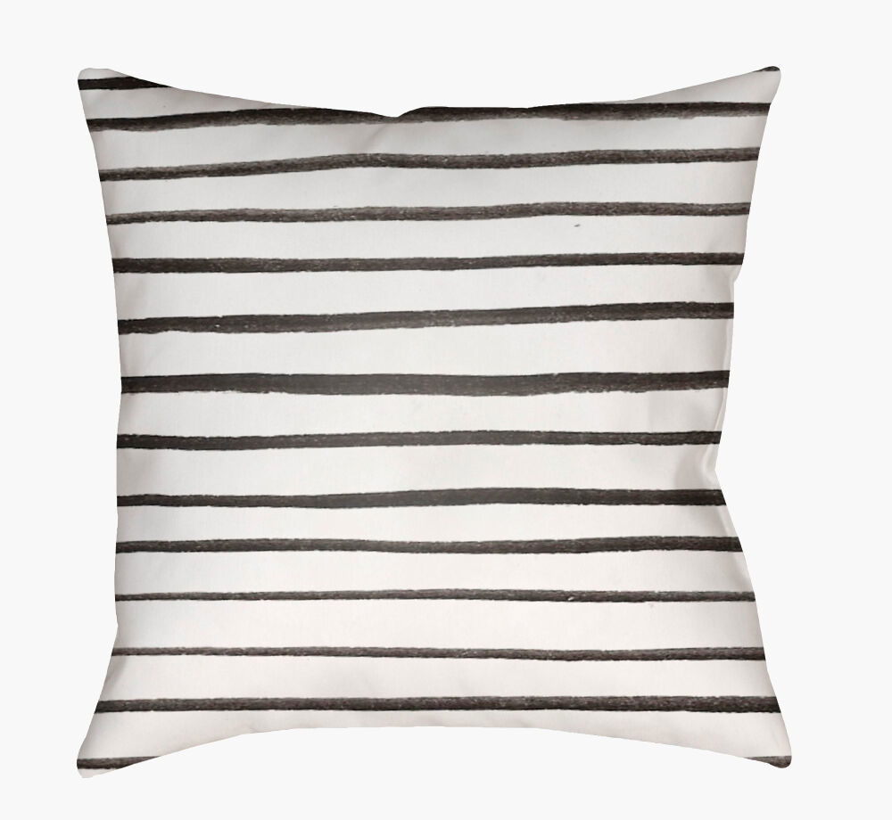 Stripes Accent Pillow, Decorative Pillow by Surya, 18" length x 18" width