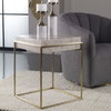 Inda Modern Accent Table, Side & End Table by Uttermost, 19" width x 24" height x 19" depth thumbnail 2