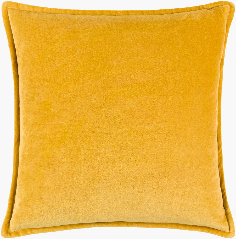 Cotton Velvet Accent Pillow Down, Decorative Pillow by Surya, 22" length x 22" width