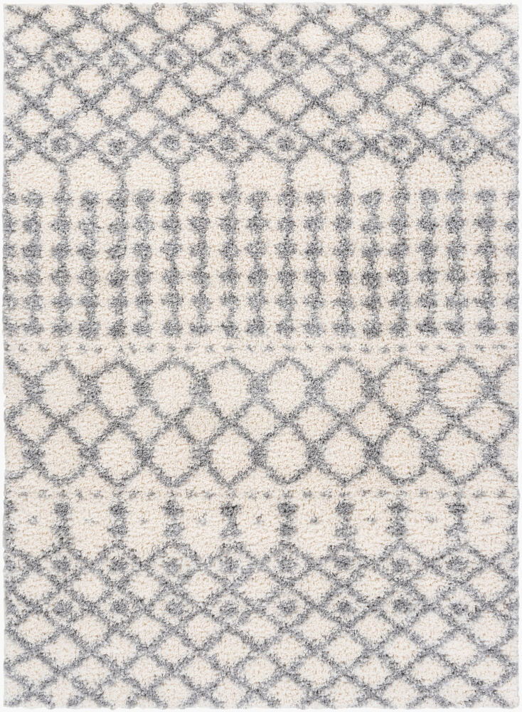 Deluxe Shag Machine Woven Rug, by Surya, 7'2.61" length x 5'2.99" width