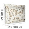 Flourish Taupe Metallic Wallpaper thumbnail 1
