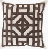 Chinese Gate Accent Pillow Down, Decorative Pillow by Surya, 18" length x 18" width thumbnail