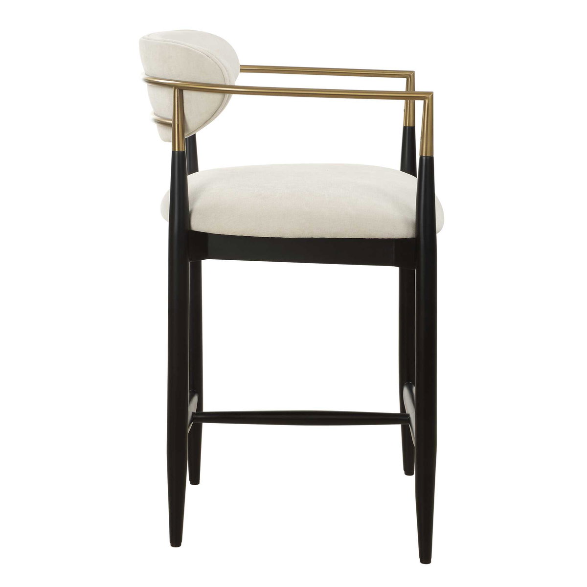Moxie White Counter Stool, Counter & Bar Stool by Uttermost, 21.5" width x 36.5" height x 22.5" depth View 5