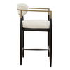 Moxie White Counter Stool, Furniture by Uttermost, 21.5" width x 36.5" height x 22.5" depth thumbnail 5