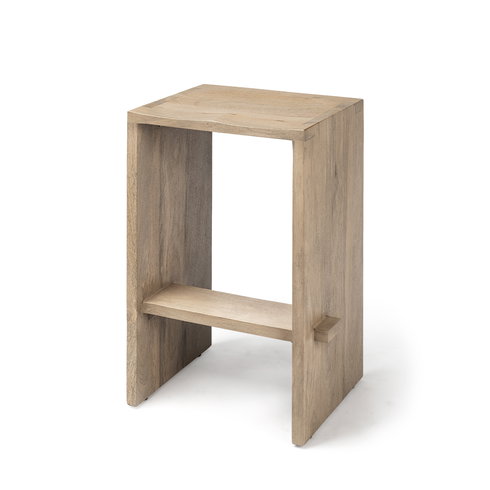 Aida Backless 26in Seat Counter Stool | Light Brown