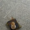 Geometric Handmade Tufted Area Rug in Blue/Cream thumbnail 7