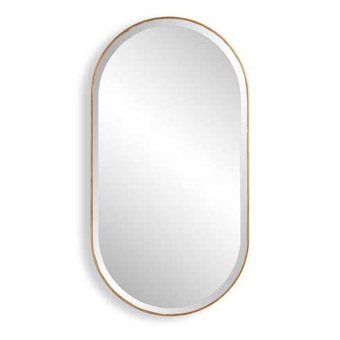 Lago Oval Gold Mirror