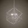 Euclid 6 Light Nickel Cube Pendant thumbnail 3