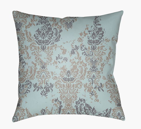 Moody Damask Accent Pillow